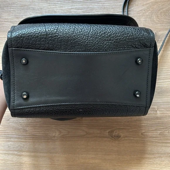 Coach Elegant Black Leather Shoulder Bag - Picture 6 of 16